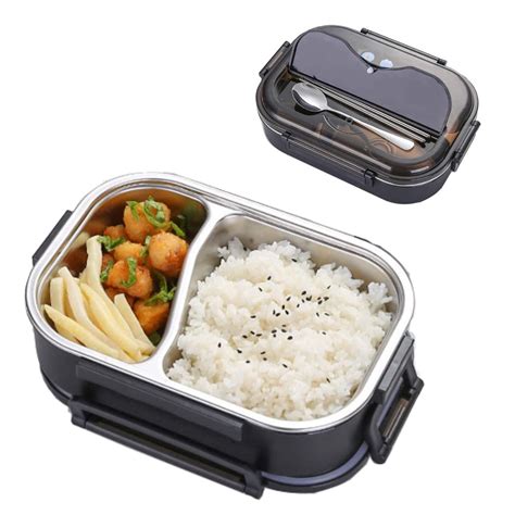 non-reactive stainless steel bento box|best leak proof bento box.